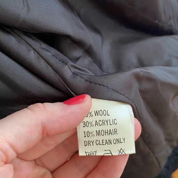 Vintage 80s Wool/Mohair Blend Button-up Jacket - M-XL - Picture 6 of 7